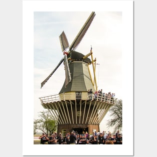 Dutch Windmill - Keukenhof Tulip Festival, Holland Posters and Art